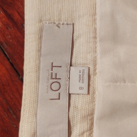 Ann Taylor LOFT Uneven Stripes Skirt Sz 8 - Picture 4 of 8